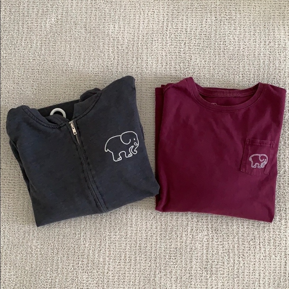 Ivory Ella long sleeve tee and sweatshirt